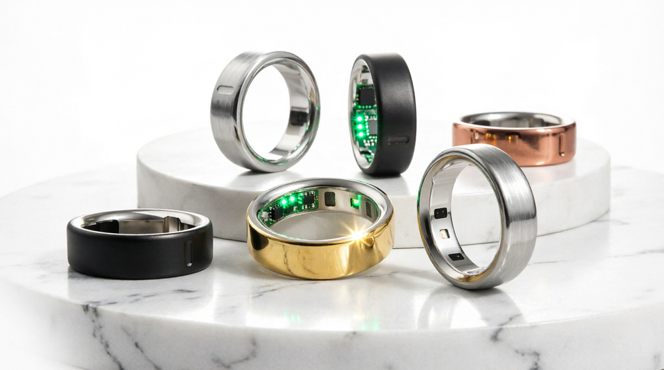 Lightweight smart ring for daily activity tracking and movement analysis