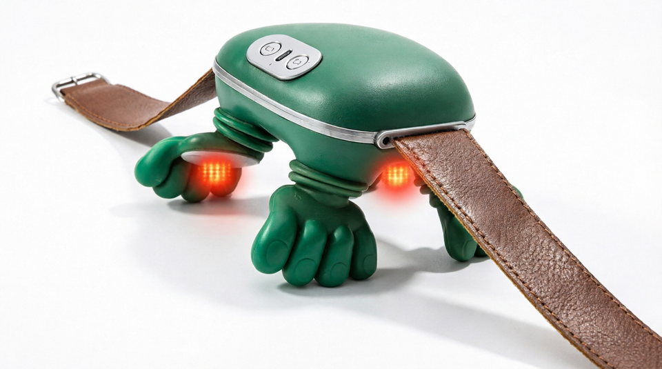 Smart neck massager featuring soothing heat therapy for muscle comfort