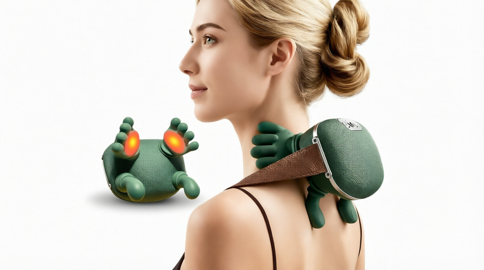 Portable wireless neck massager suitable for home, office, and travel use