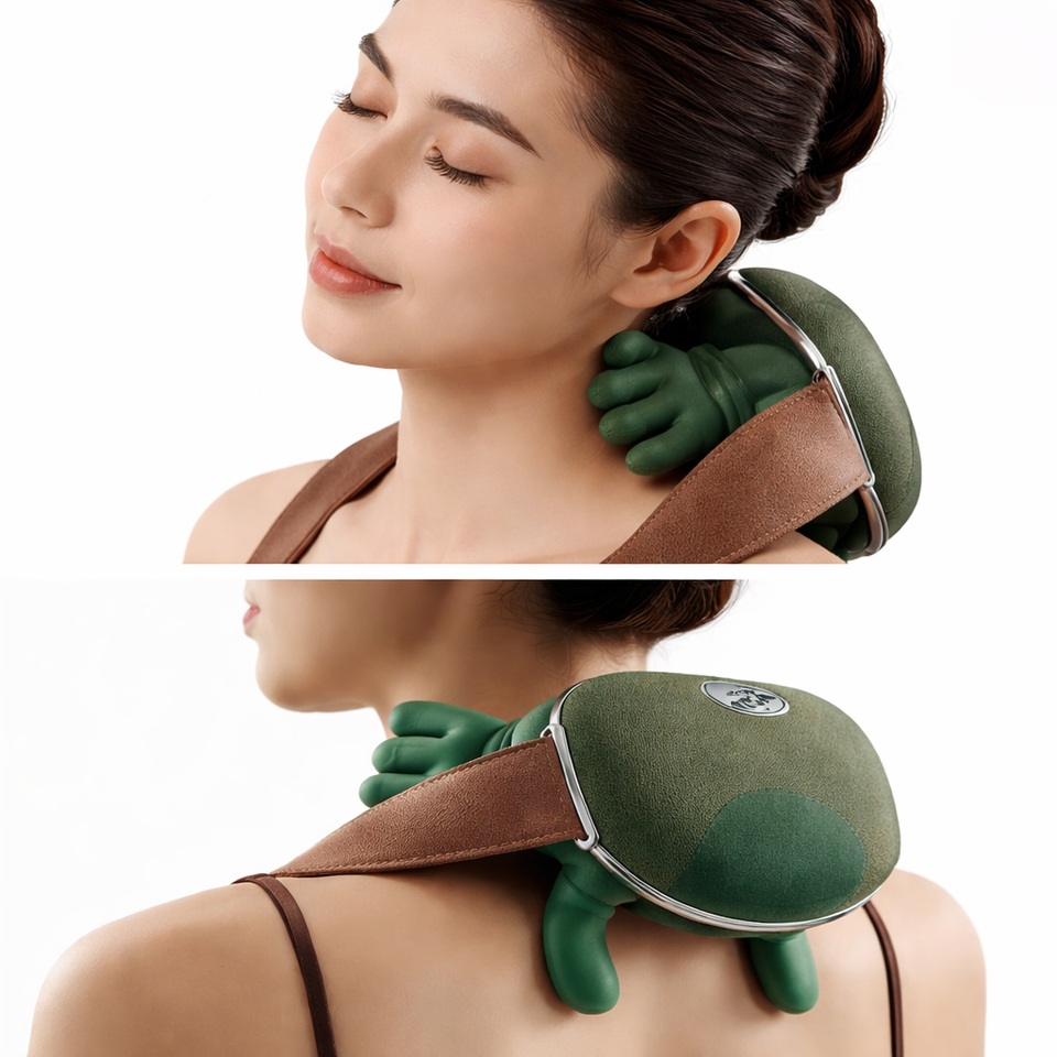 Portable heated massager ideal for travel and office use