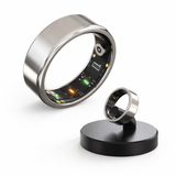 Waterproof smart ring used during fitness workout and outdoor activities